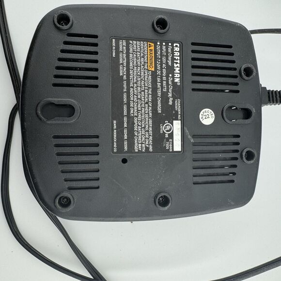 Craftsman 1425301 7.2‑24V 1‑Hour Fast Rechargeable Battery Charger - Picture 2 of 6